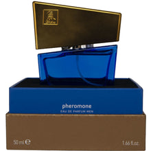 Load image into Gallery viewer, Shiatsu Pheromone Perfume for Men to Lure Her 50ml Cologne Attractant Dark Blue