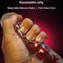 Load image into Gallery viewer, 7" Silicone Jelly Squeezable G-Spot Vibrator Multi-Speed Purple