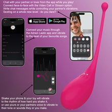 Load image into Gallery viewer, Adrien Lastic Palpitation APP Interactive Vibrating Egg Couples Vibrator Pink