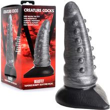 Load image into Gallery viewer, Creature Cocks Beastly Tapered Bumpy Silicone Dildo Anal Plug Sex Toy