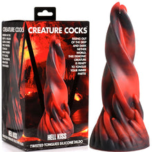 Load image into Gallery viewer, Creature Cock Twisted Tongues Silicone Dildo