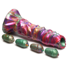 Load image into Gallery viewer, Creature Cocks Larva Silicone Dildo Fantasy Eggs Hollow 9" Dong