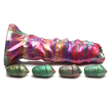 Load image into Gallery viewer, Creature Cocks Larva Silicone Dildo Fantasy Eggs Hollow 9" Dong