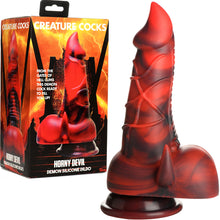 Load image into Gallery viewer, Creature Cocks Horny Devil Demon Silicone Dildo Suction Cup Sex Toy