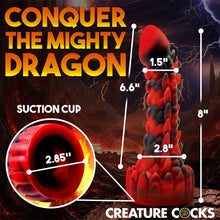 Load image into Gallery viewer, Creature Cocks Demon Rising Scaly Dragon Silicone Dildo Suction Cup Dong
