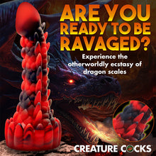 Load image into Gallery viewer, Creature Cocks Demon Rising Scaly Dragon Silicone Dildo Suction Cup Dong