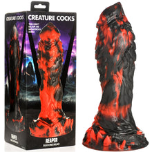 Load image into Gallery viewer, Creature Cocks Grim Reaper Silicone Dildo 9.2" Large Dong Suction Cup