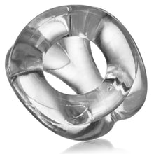 Load image into Gallery viewer, OXBALLS TRI-SPORT versatile 3-ring Cocksling CLEAR Cock & Ball Ring