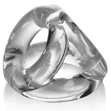 Load image into Gallery viewer, OXBALLS TRI-SPORT versatile 3-ring Cocksling CLEAR Cock & Ball Ring