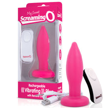 Load image into Gallery viewer, Screaming O Vibrating Anal Plug Remote Control Rechargeable