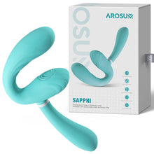 Load image into Gallery viewer, Arosum Sapphi Detachable Strapless Strap-on Double G-Spot Vibrator