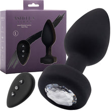 Load image into Gallery viewer, Ashella Vibes Jewel Remote Control Butt Plug Large