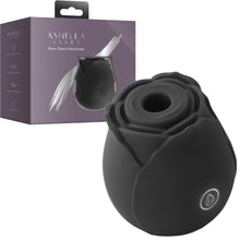 Load image into Gallery viewer, Ashella Vibes Rose Clitoral Stimulator Air Suction Technology Vibrator Black