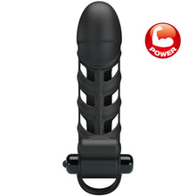 Load image into Gallery viewer, Penis Sleeve II Vibrating Cock Ring Extender Couples Sling Vibrator Sex Toy