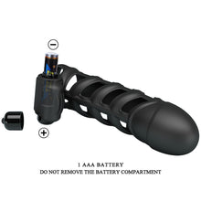 Load image into Gallery viewer, Penis Sleeve II Vibrating Cock Ring Extender Couples Sling Vibrator Sex Toy