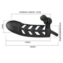 Load image into Gallery viewer, Penis Sleeve II Vibrating Cock Ring Extender Couples Sling Vibrator Sex Toy