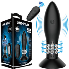 Load image into Gallery viewer, Mr Play Rotation Beads Anal Plug Prostate Massager Remote Control USB Sex Toy
