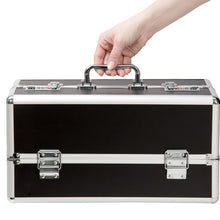 Load image into Gallery viewer, BMS Lockable Keyless Large Vibrator Case Sex Toy Storage Trunk Chest Black