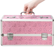 Load image into Gallery viewer, BMS Lockable Keyless Large Vibrator Case Sex Toy Storage Trunk Chest Pink