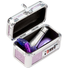 Load image into Gallery viewer, BMS Lockable Keyless Vibrator Case Sex Toy Storage Trunk Mini Chest Purple