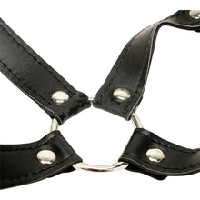 Load image into Gallery viewer, BDSM Slave Bra Open Mouth Gag Nipple Clamps Bondage Restraint Faux Leather