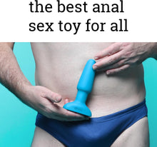 Load image into Gallery viewer, B-Vibe Rimming Plug 2 Teal Vibrating Silicone Anal Remote Control Sex Toy