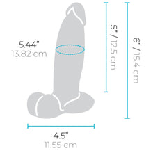Load image into Gallery viewer, B-Vibe Slipskin Realistic Silicone Dildo- 6" Girthy Brown