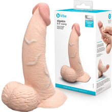Load image into Gallery viewer, B-Vibe Slipskin Realistic Silicone Dildo-6.5" Curved Cream