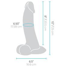 Load image into Gallery viewer, B-Vibe Slipskin Realistic Silicone Dildo-10" Curved Brown
