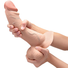 Load image into Gallery viewer, B-Vibe Slipskin Realistic Silicone Dildo-10" Curved Cream