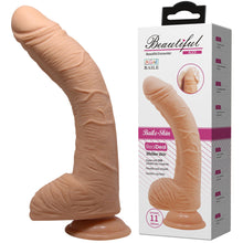 Load image into Gallery viewer, Baile Alex 11" Curved Realistic Dildo 28cm Dong Suction Cup Flesh