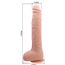 Load image into Gallery viewer, Baile Dick 10.6" Realistic Dildo Veined Flexible 27cm Large Dong Suction Cup
