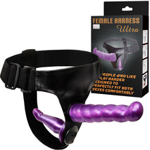 Load image into Gallery viewer, Double Dildo Strap On Harness Lesbian Couples Pegging Wearable Dong Cock Sex Toy