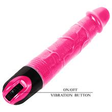 Load image into Gallery viewer, Baile 24cm Realistic Vibrating Dildo 9.5" Flexible Firm Dong Vibrator