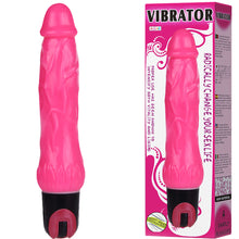 Load image into Gallery viewer, Baile 24cm Realistic Vibrating Dildo 9.5" Flexible Firm Dong Vibrator