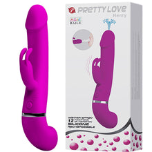 Load image into Gallery viewer, Pretty Love Henry Squirting G Spot Rabbit Vibrator Rechargeable Sex Toy