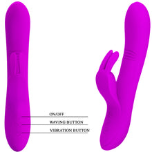 Load image into Gallery viewer, Pretty Love Dylan G-Spot Rabbit Vibrator Clit Stimulator Rechargeable Sex Toy