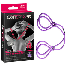 Load image into Gallery viewer, Cotton Cuffs Adjustable Hand Ankle Restraints Handcuffs Bondage