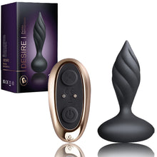 Load image into Gallery viewer, Rocks Off Petite Sensation Desire Butt Plug Vibrating Anal Vibe Remote Sex Toy