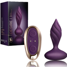 Load image into Gallery viewer, Rocks Off Petite Sensation Desire Butt Plug Vibrating Anal Vibe Remote Sex Toy