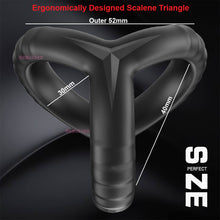 Load image into Gallery viewer, Double Cock Ring Male Penis Balls Erection Enhancer Couples Delay Cocksling