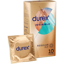 Load image into Gallery viewer, Durex Invisible Regular Fit 54mm Ultra Thin Condoms 10's