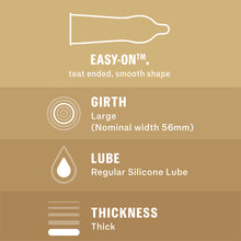 Load image into Gallery viewer, 36 Durex Real Feel Sex Condoms NON-LATEX Natural Skin-On-Skin Feeling Large 56mm