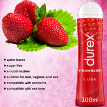 Load image into Gallery viewer, Durex Strawberry Lube 100ml Personal Lubricant Oral Sex