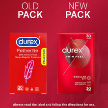Load image into Gallery viewer, DUREX Thin Feel Latex Condoms 30's Width 54mm