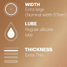 Load image into Gallery viewer, Durex Invisible Wide Fit Condoms Larger 10's