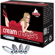 Load image into Gallery viewer, Ezywhip Ultra Cream 8g N2O Chargers 10 Pc