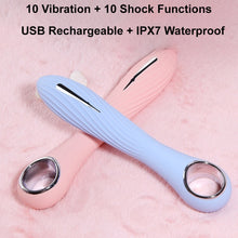 Load image into Gallery viewer, BeBuzzed ESHOCK G-Spot Electric Vibrator Shock USB Rechargeable Sex Toy