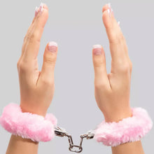 Load image into Gallery viewer, Love Cuffs Furry BDSM Handcuffs Bondage Fluffy Metal Strong Restraints Pink