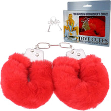 Load image into Gallery viewer, Love Cuffs Fluffy Handcuffs Red
